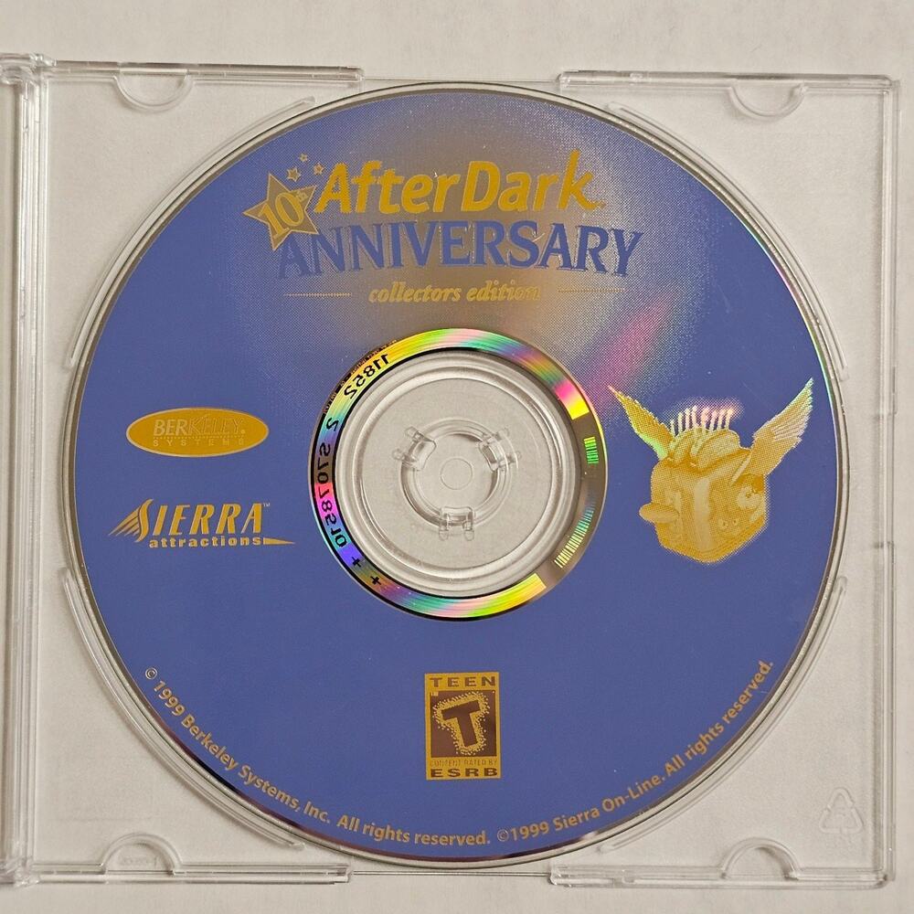 After Dark 10th Anniversary Screen Saver Big Box 1999 Sierra Berkeley +3 Games